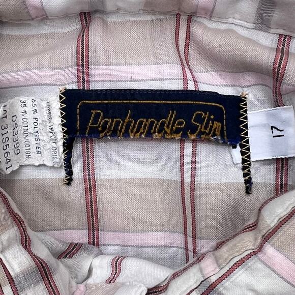 True Vintage Panhandle Slim Western Pearl Snap Cowboy Button Up Rodeo Shirt 17 - Picture 2 of 7